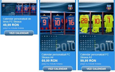 Calendar personalizat F.C. Steaua Bucuresti