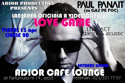 Paul Panait a lansat videoclipul „Love Game”